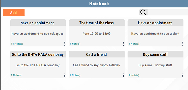 Notebook software and diary For PC